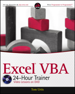 Tom Urtis - Excel VBA 24-Hour Trainer