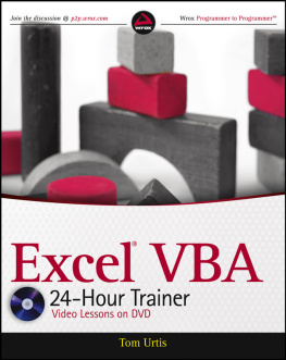 Tom Urtis Excel VBA 24-Hour Trainer