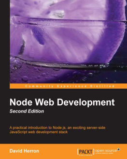 David Herron - Node Web Development - Second Edition