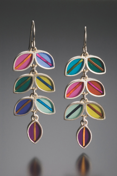 EARRINGS BY TAMI RODRIG sterling silver paint and resin PHOTO BY ROBERT - photo 3