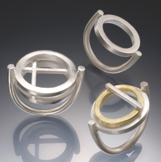 RINGS BY DONNA DAQUINO sterling silver and 18K gold PHOTO BY RALPH GABRINER - photo 9