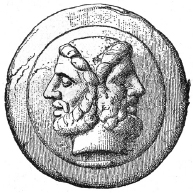 Janus Early Roman god of gates and portals suggesting the two sides of a - photo 4