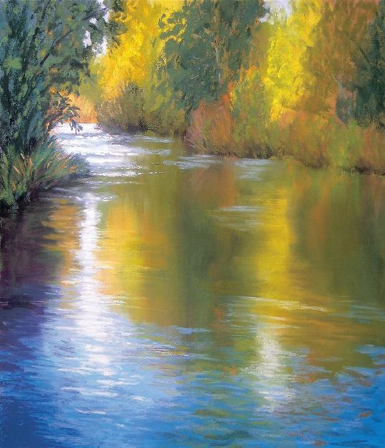 Still Waters 11 17 28cm 43cm Painting with pastel is the most direct way - photo 8