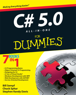 Bill Sempf C# 5.0 All-in-One For Dummies