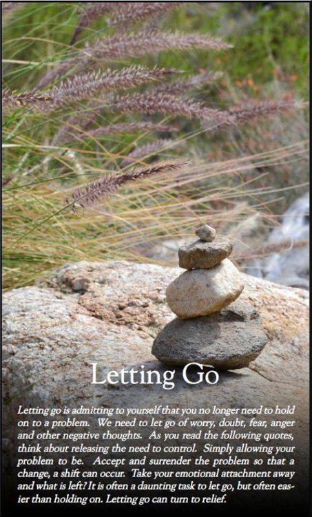 Letting Go of Negative Thoughts Letting go is admitting to yourself that - photo 4