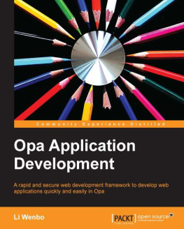 Li Wenbo Opa Application Development