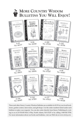 Debra Rogers-Gillig Quilting Basics: Storeys Country Wisdom Bulletin A-109