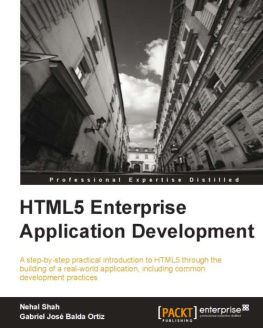 Nehal Shah HTML5 Enterprise Application Development