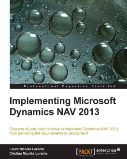 Laura Nicolàs Lorente - Implementing Microsoft Dynamics NAV 2013