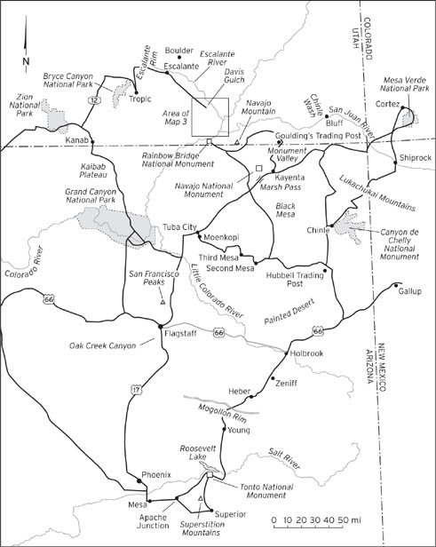 Map 2 Ruesss travels on roads and trails in the Southwest 1931 1932 and - photo 4