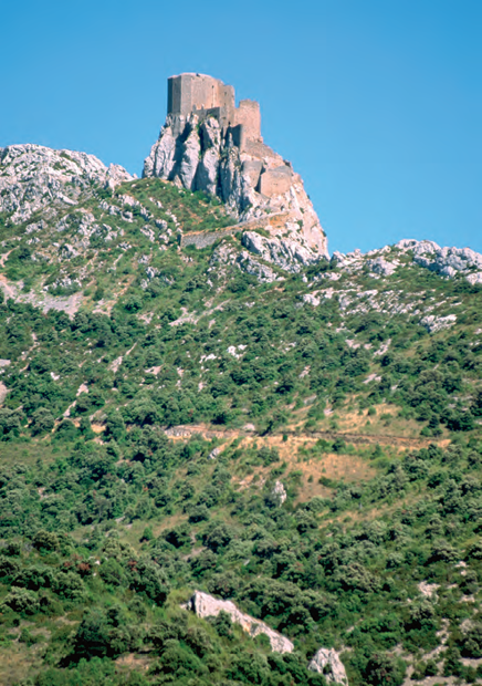 The ruin of the medieval French fortress Chteau de Queribus in the Pyrnes - photo 6