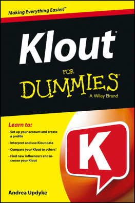 Andrea Updyke - Klout For Dummies