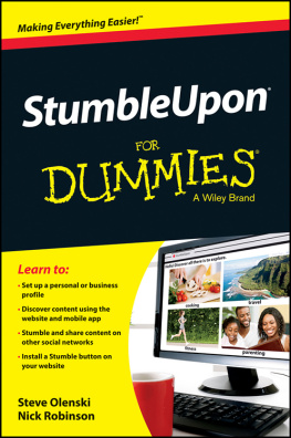 Steve Olenski - StumbleUpon For Dummies