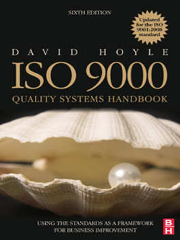 David Hoyle - ISO 9000 Quality Systems Handbook - updated for the ISO 9001:2008 standard