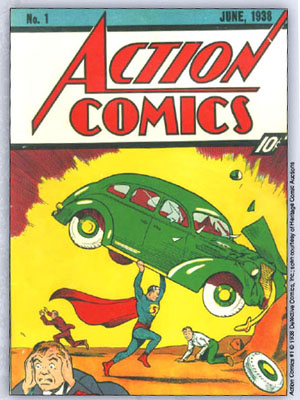 Action Comics 1 Jun 38 Art by Joe Shuster There were costumed adventurers - photo 3