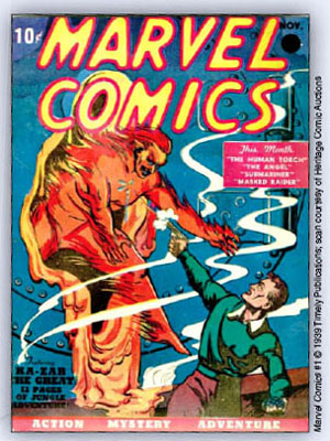 Marvel Comics 1 Nov 39 Art by Frank R Paul Pulp publisher Martin Goodman - photo 5