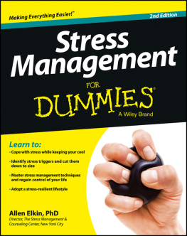 Allen Elkin Stress Management For Dummies