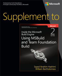 Sayed Ibrahim Hashimi - Supplement to Inside the Microsoft Build Engine: Using MSBuild and Team Foundation Build