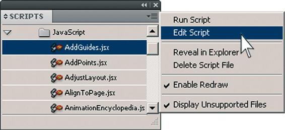 Figure 1-2 Highlighting a script and choosing Edit Script from the Scripts - photo 3