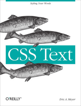 Eric A. Meyer - CSS Text