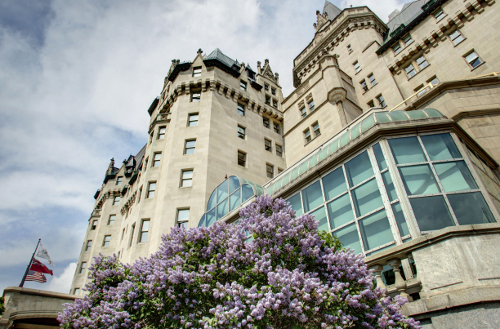 The front view of the Chteau Laurier Hotel taken under the atrium windows of - photo 1