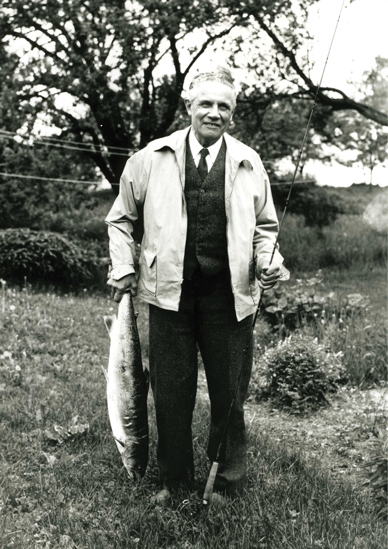 The author with a salmon taken on live bait-fly as described in Chapter 17 A - photo 2