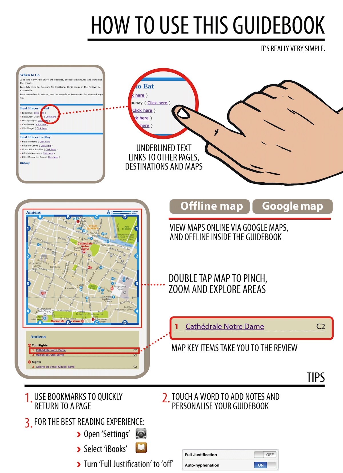 GETTING THE MOST OUT OF LONELY PLANET MAPS E-reader devices vary in their - photo 1