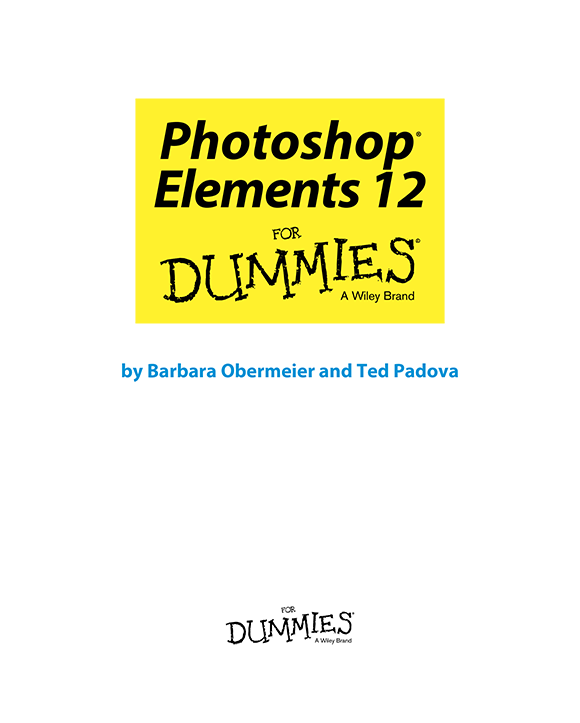 Photoshop Elements 12 For Dummies Published by John Wiley Sons Inc 111 - photo 2