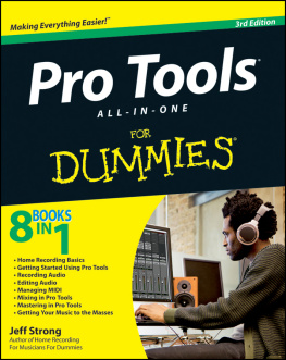 Jeff Strong - Pro Tools All-in-One For Dummies