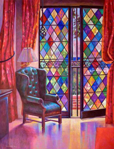 Beta House French Doors 19 x 25 48 x 63 cm 2009 Artists Materials Great - photo 3