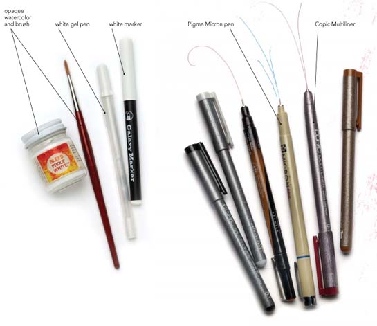 Tools for Covering Marker With White White gel pens can be used for - photo 10