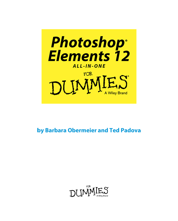 Photoshop Elements 12 All-in-One For Dummies Published by John Wiley Sons - photo 2