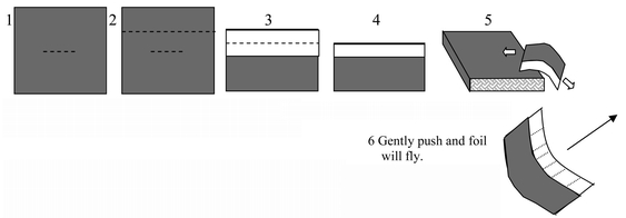 Flying Foil start with any square on Step 5 bend around the sharp corner of a - photo 4