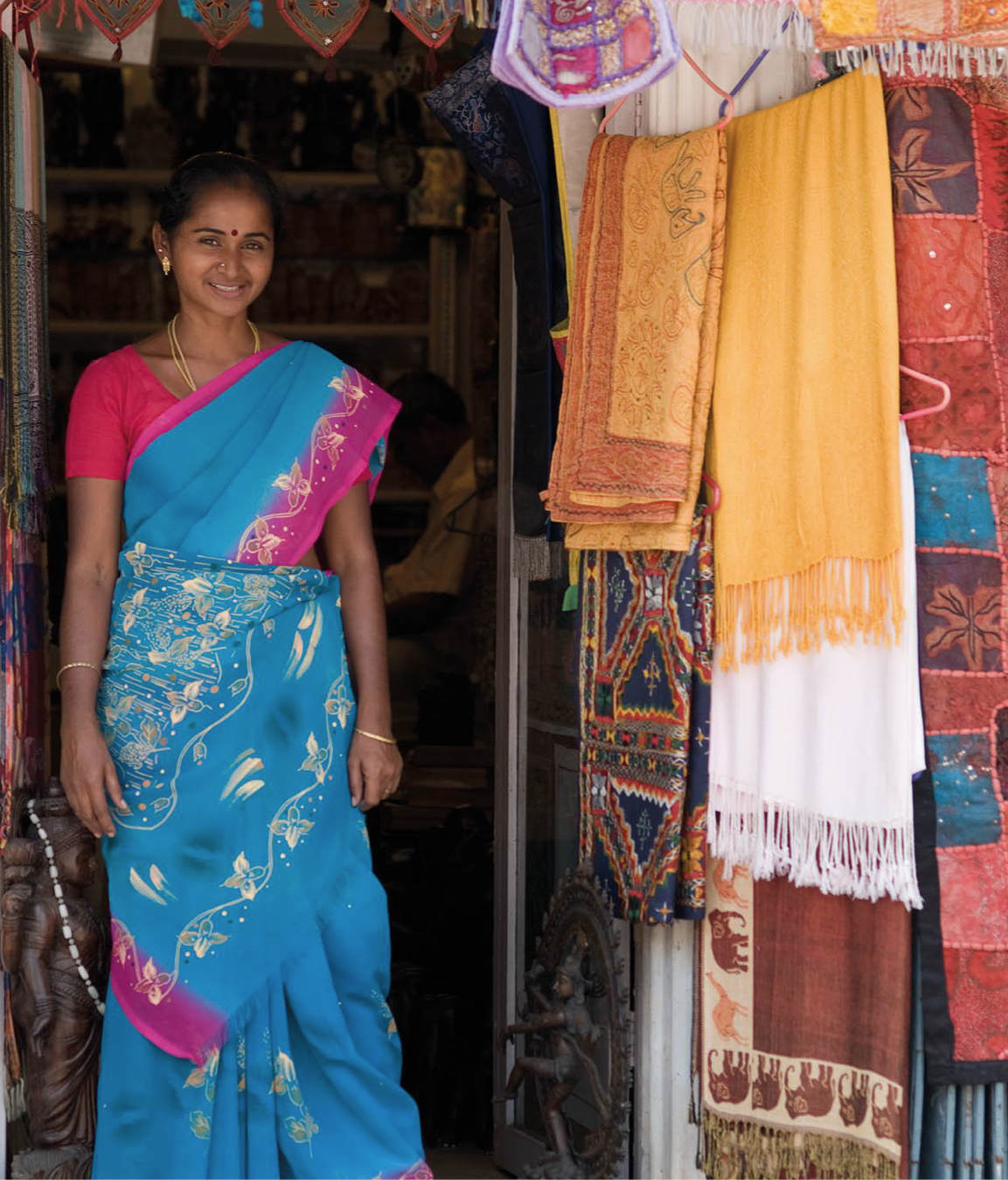 Colourful fabric on display in Jaipur Britta JaschinskiApa Publications - photo 5