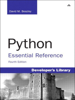 David M. Beazley - Python Essential Reference