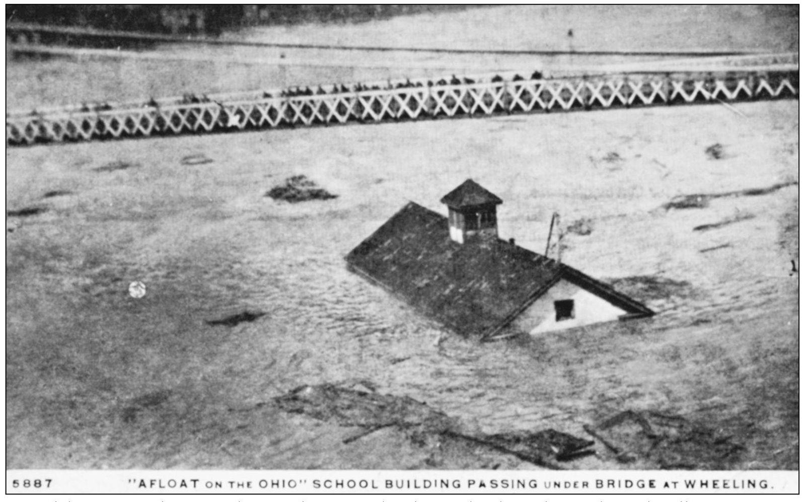 A widely reprinted postcard from the 1907 flood in Wheeling shows this - photo 11