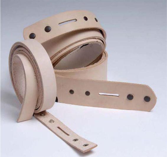 Beginning leathercrafters are well served by the variety of precut belt strips - photo 9