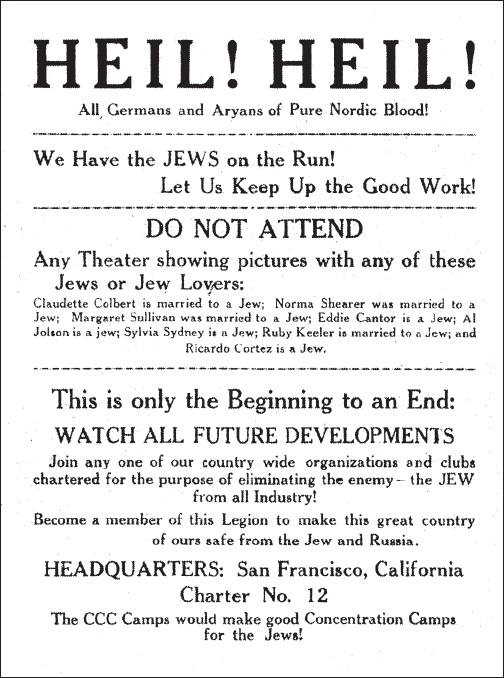 Homegrown antisemitism a leaflet denouncing Hollywood Jews 1936 H - photo 6