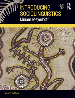 Miriam Meyerhoff - Introducing sociolinguistics