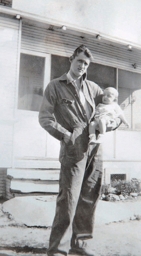 Dad and I on a visit to Grandmas ranch when I was about six months old Mom - photo 8