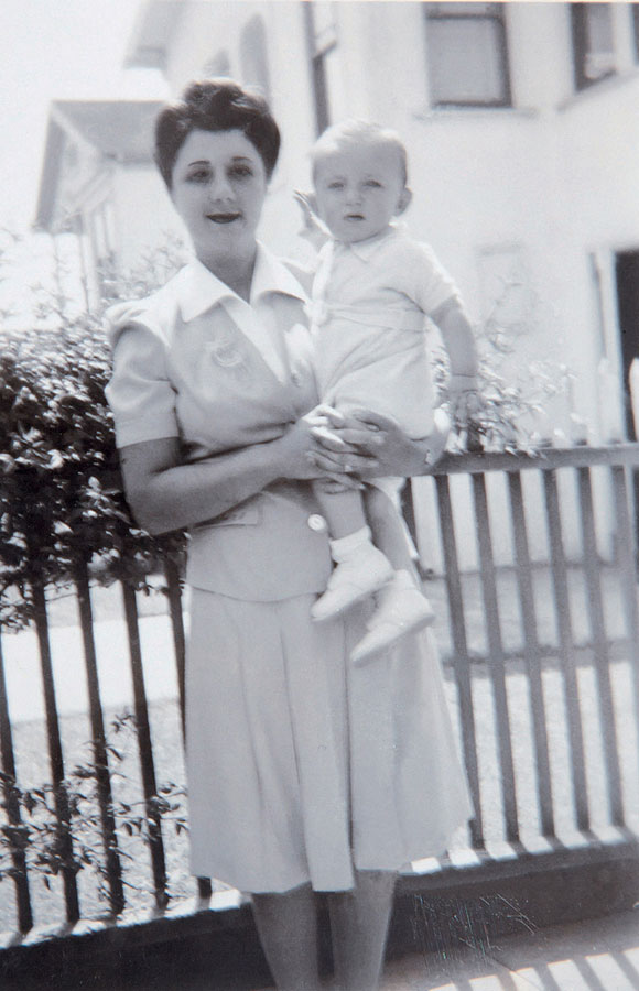 Mom and I in front of our home in San Francisco Im about a year old S O - photo 9