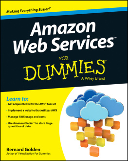 Bernard Golden Amazon Web Services For Dummies