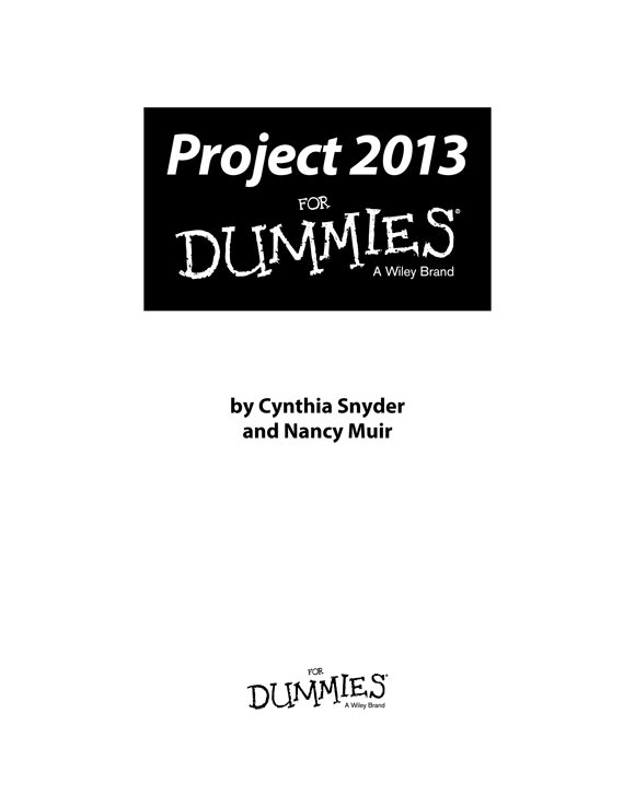 Project 2013 For Dummies Published by John Wiley Sons Inc 111 River - photo 2