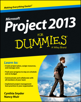 Cynthia Stackpole Snyder - Project 2013 For Dummies