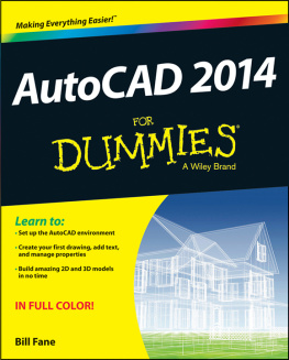 Bill Fane AutoCAD 2014 For Dummies