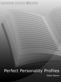 Dr Helen Baron Perfect Personality Profiles