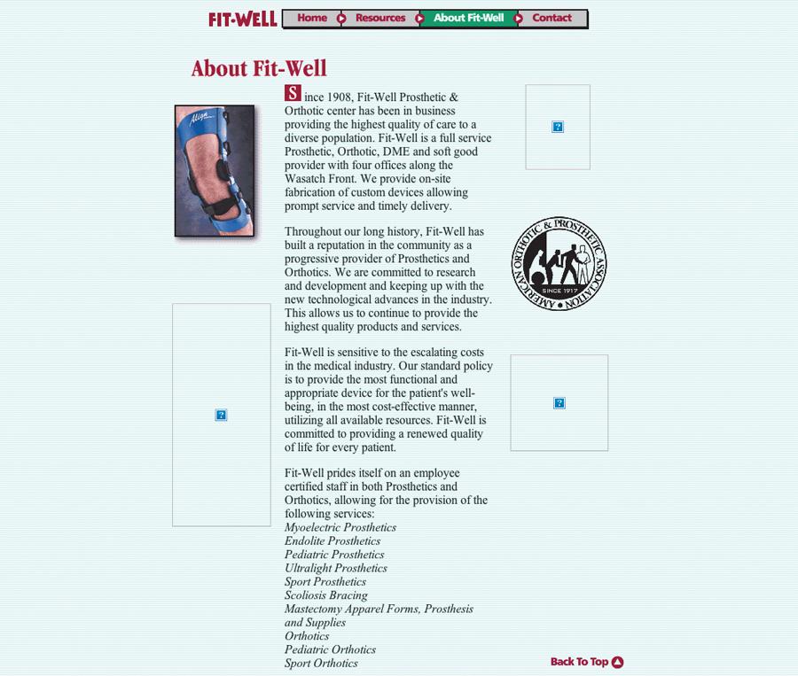 IA My very first client website courtesy of the Wayback Machine - photo 3