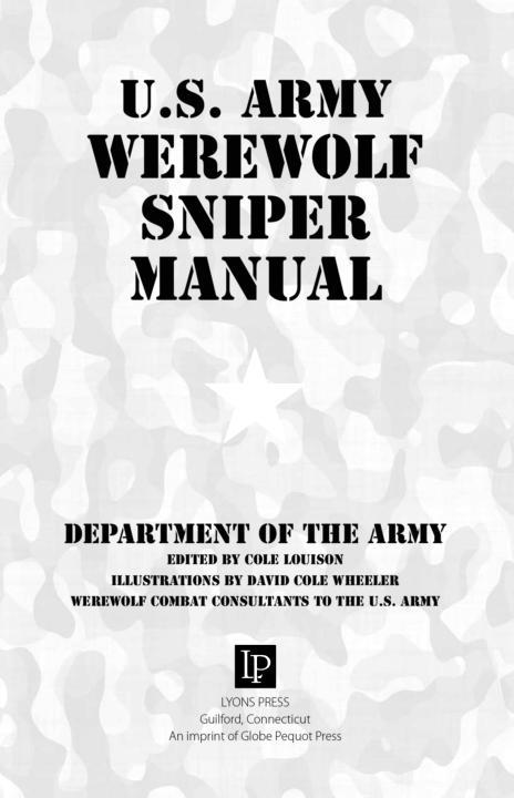 US Army Werewolf Sniper Manual - photo 4