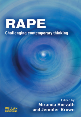 Miranda Horvath - Rape: Challenging Contemporary Thinking