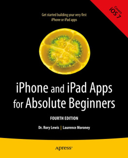 Rory Lewis iPhone and iPad Apps for Absolute Beginners